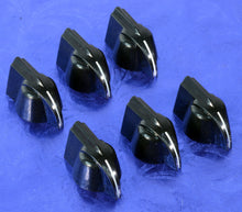 Load image into Gallery viewer, Six '50s Vintage Style Black Chicken Head Amp Knobs #11BL
