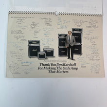 Load image into Gallery viewer, Marshall 1988 Special Anniversary Calendar Jim Motorhead Deep Purple Jubilee