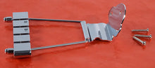 Load image into Gallery viewer, Short Chrome Metal Trapeze Tailpiece For Hollow Body 4 String Bass Guitar, #SBT