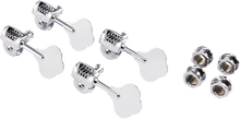Load image into Gallery viewer, Fender Deluxe Bass Tuners with Fluted-Shafts (4), Chrome, 0992006000