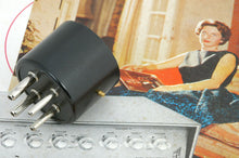 Load image into Gallery viewer, 4 Pin Black Phenolic & Nickel Tube Socket Base For 300B, 2A3, 5Z3 And More, #43381