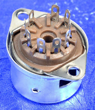 Load image into Gallery viewer, 9 Pin J-Slot Top Chassis Mount Tube Socket, #9824