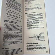 Load image into Gallery viewer, Deering Banjo Company Maintenance Manual, 1980, Original