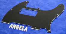 Load image into Gallery viewer, Generic '70's Style Black 3 Ply Pickguard For Tele With A Humbucker + Hardware, #TPGH