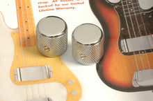Load image into Gallery viewer, Fender Chrome Flat Top Control Knobs For Telecaster, Precision Bass Pack of Two, 0991366000