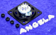 Load image into Gallery viewer, 8 Pin Octal Tube Socket With Black Ventilated Mounting Plate Fits 6L6GC, EL34, KT88, GZ34, #VSP88