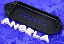 Load image into Gallery viewer, Lindy Fralin Pickup Cover, Black P90 Dogear Short/Low Neck, #DESB