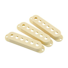 Load image into Gallery viewer, Fender Road Worn Aged White Stratocaster Pickup Covers Set Of Three, 0997207000