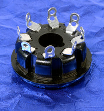 Load image into Gallery viewer, 8 Pin Black Phenolic Knife Contact Top Chassis Mount Tube Socket Top For 6L6GC, EL34, 5U4GB, #8572