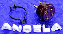 Load image into Gallery viewer, 4 Pin CMC Brown Phenolic & Gold Premium Socket For 300B, 2A3, 5Z3, #4961