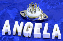 Load image into Gallery viewer, 9 Pin Angela Instruments Premium Tube Socket New Nickel Plating & White Ceramic, #93762