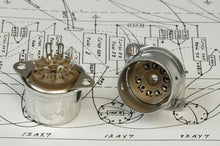 Load image into Gallery viewer, Fender 9 Pin J-Slot Tube Sockets x2, 0023606049