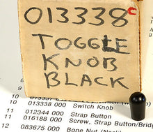 Load image into Gallery viewer, Fender '70s New Old Stock Black Screw On Switch Tip For Tele Custom/Telecaster Deluxe, 013338