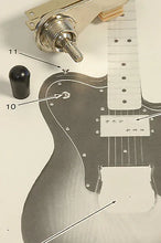Load image into Gallery viewer, Fender '70s New Old Stock Black Screw On Switch Tip For Tele Custom/Telecaster Deluxe, 013338