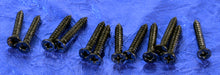 Load image into Gallery viewer, 12 Generic Black Humbucking Neck Pickup Ring Mounting Wood Screws .551", #GBHRN