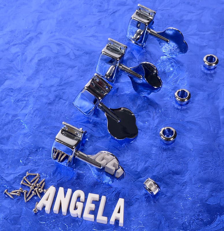 Generic JB128 Bass Tuning Machines With Bushings And Screws, Set of 4 Angela Instruments