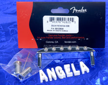 Load image into Gallery viewer, Fender Kurt Cobain Mustang Fully Adjustable Six Saddle Bridge & Thimbles, 0081239049