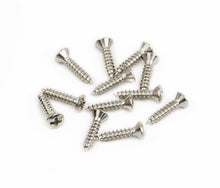 Load image into Gallery viewer, Fender Vintage Nickel Plated Steel Oval Phillips Head Pickguard Screws, 0015578049