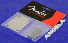 Load image into Gallery viewer, Fender USA Corona 4 Bolt Chrome Guitar Bass Neck Plate, 0991446100