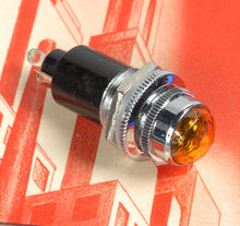 Load image into Gallery viewer, Amber Jewel Pilot Light For Tube Amp Projects With #47 6.3V Bulb, #PAJAMB