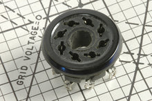 Load image into Gallery viewer, 8 Pin Black Phenolic Knife Contact Top Chassis Mount Tube Socket Top For 6L6GC, EL34, 5U4GB, #8572