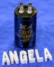 Load image into Gallery viewer, M&A 68uF 500VDC Polarized Electrolytic Clamp Mount Can Capacitor For Vintage Guitar Amps