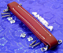 Load image into Gallery viewer, Heavy Duty Vintage Style Steel Reinforced Oxblood Red Amp Handle, #HDRH