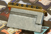 Load image into Gallery viewer, Fender Mexico Stratocaster Gold Tremolo Bridge Assembly, 0059561000