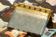 Load image into Gallery viewer, Fender Mexico Stratocaster Gold Tremolo Bridge Assembly, 0059561000