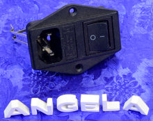 Load image into Gallery viewer, Three Wire IEC AC Inlet Port With Switch, Two Leg Fuses, #IECSWITCH
