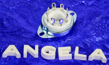 Load image into Gallery viewer, 8 Pin Octal Cup Contact Ceramic Bottom Chassis Mount Tube Socket For Guitar Amps, #81003