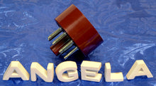 Load image into Gallery viewer, Six 8 Pin Oxblood Phenolic Octal Short Tube Base With Nickel Pins For For EL34 And Other Tubes, #889966