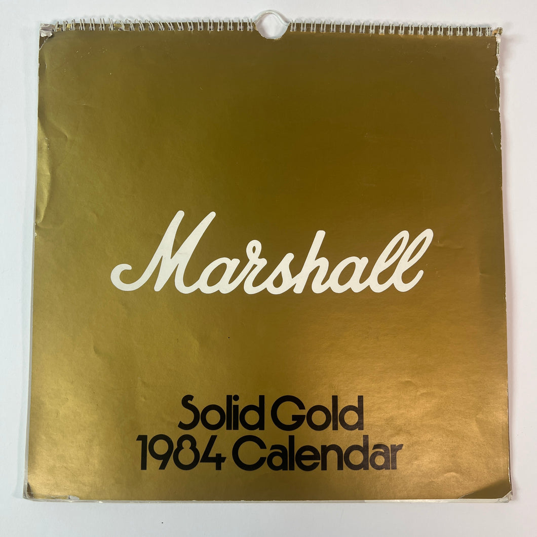 Marshall 1984 Solid Gold Calendar Marillion Black Sabbath Motorhead +