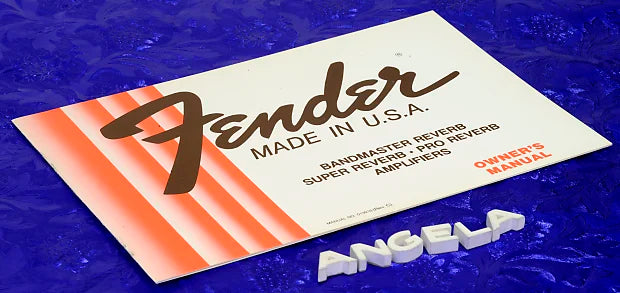 Fender Bandmaster Reverb, Super Reverb And Pro Reverb Owners Manual 1982 Original N.O.S. #OM30