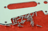 24 Nickel Plated Steel Pickguard And Control Plate Mounting Screws For Vintage Instruments, #444