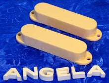 Load image into Gallery viewer, Two Replacement Pickup Covers For Mustang Duo-Sonic Aged White Plastic, #ADPC

