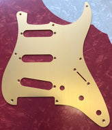 Pale Gold Anodized Aluminum Pickguard For '57 Style Strats #PGS