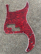 Angela 13 Hole Photoprint Tortoise Vinyl Pickguard For Squier P Bass #GRT
