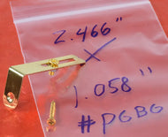 Generic Gold Pickguard Bracket With Hardware For Solid Body, #PGBG