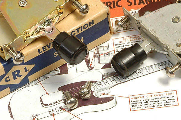 2 Fender '52 Tele Slotted Nickel Pickup Switch Screws, 0018375000