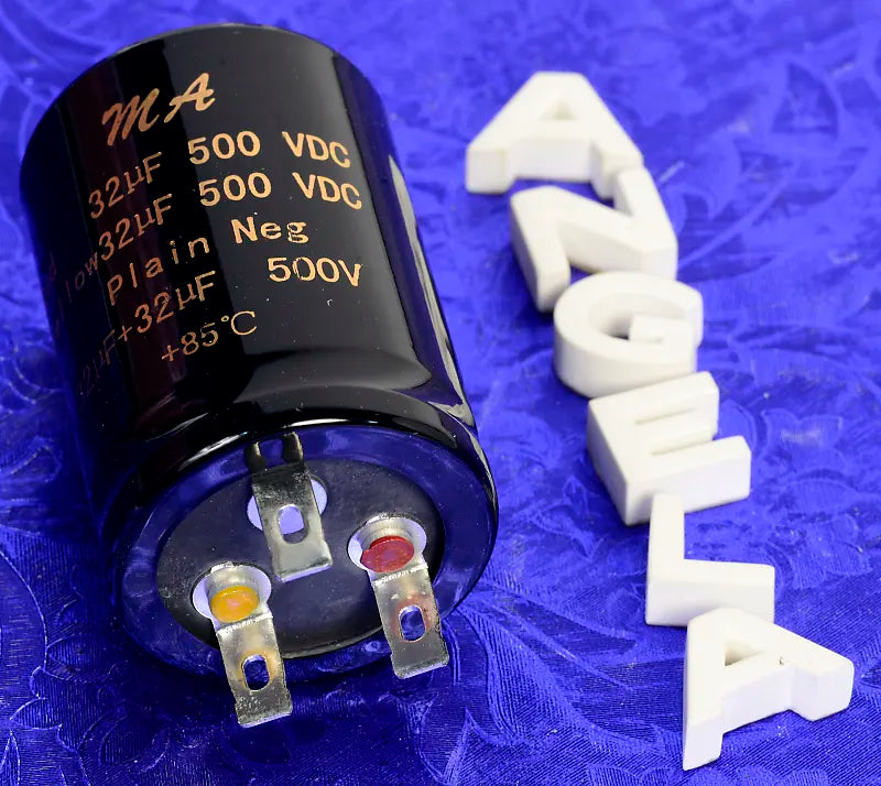 M&A Polarized Electrolytic Capacitor 32uF+32uF/500VDC