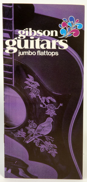 Gibson Guitars Jumbo Flattops Brochure 1970 Original Print