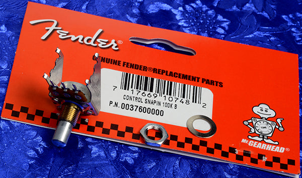 Fender Amp Pot, Snap In Pot 100K B, 0037600049