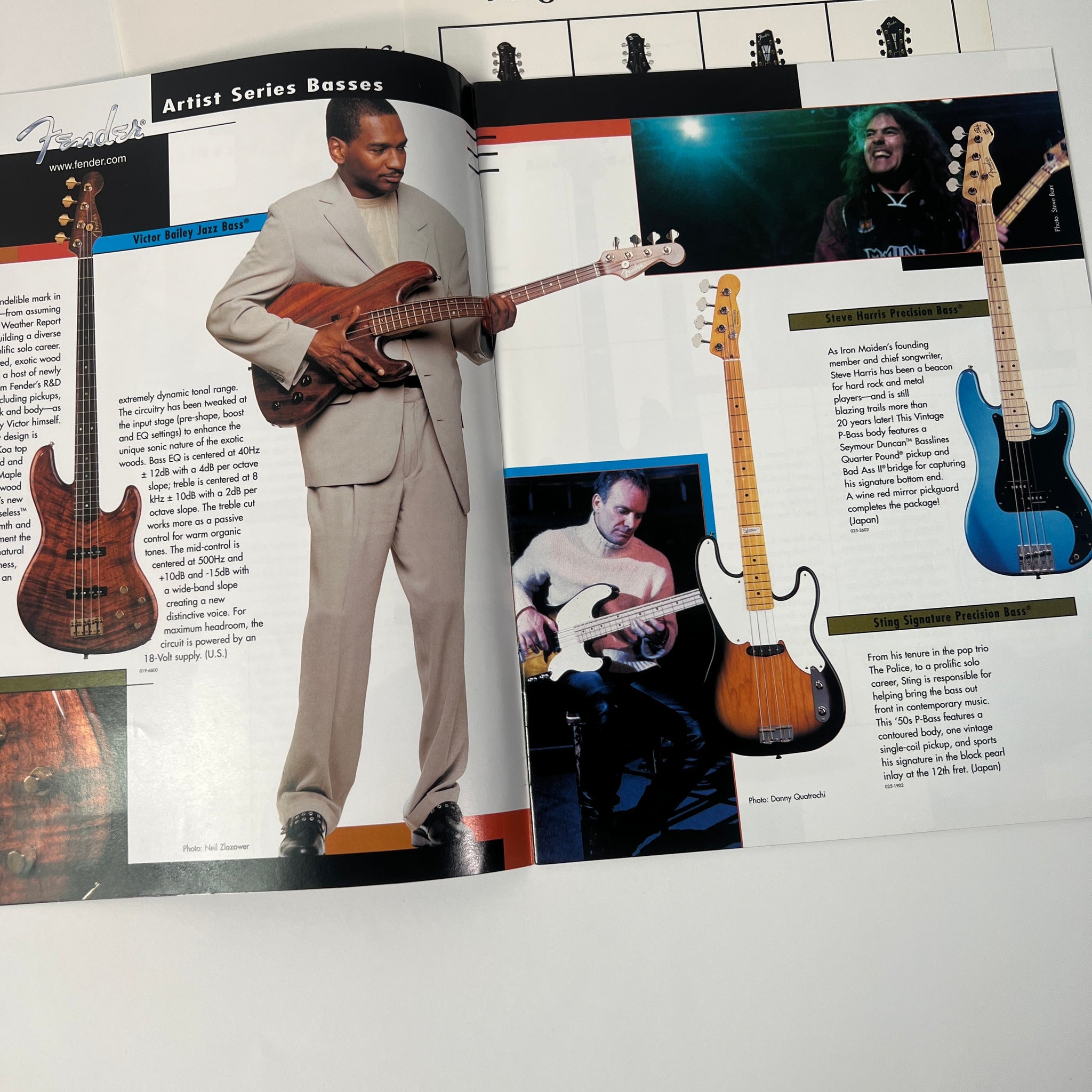 Fender Frontline 2001 Catalog, Original – Angela Instruments