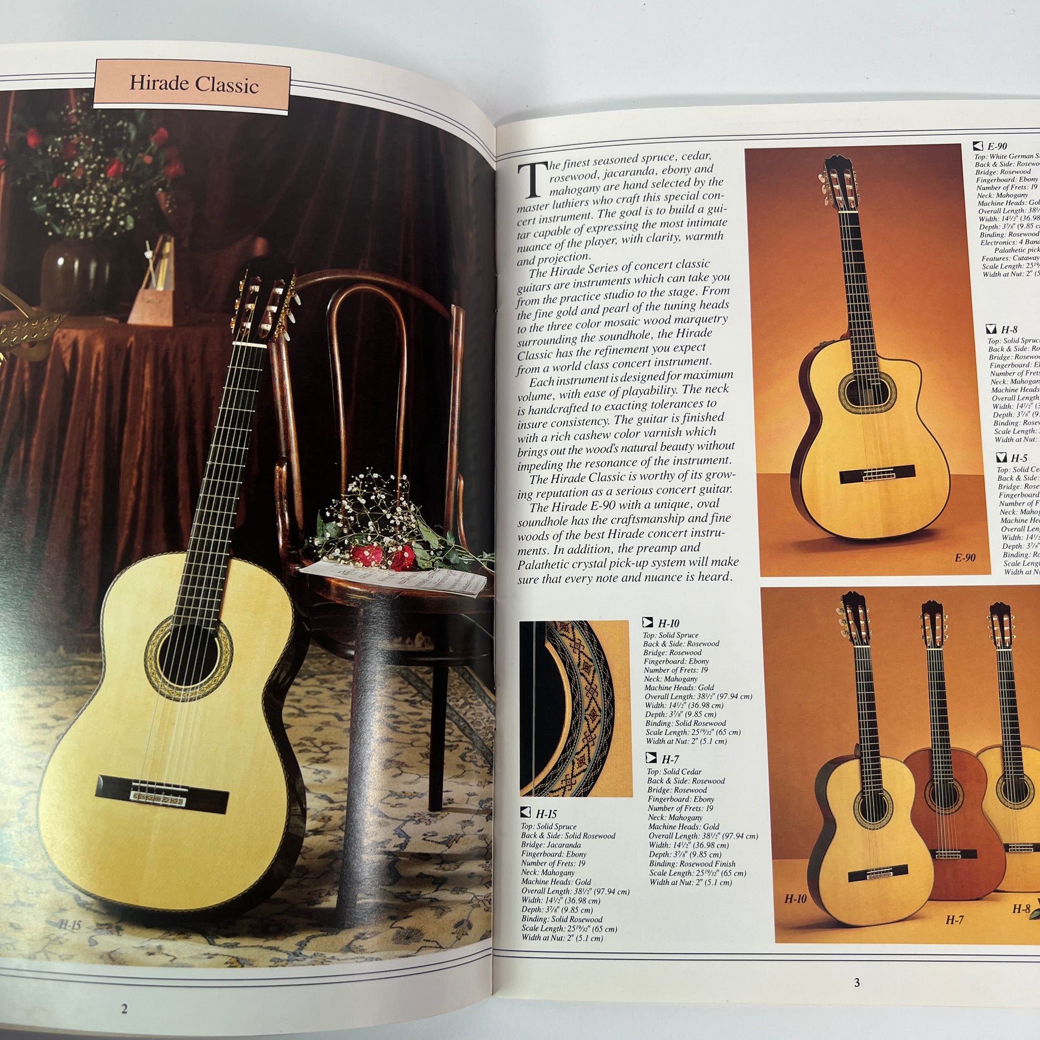 Takamine Guitars 1980s Catalog, Original Angela Instruments