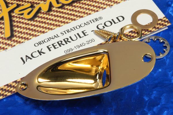 Fender USA Vintage Series Strat Gold Jack Ferrule With Hardware, 0991940200