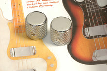 Load image into Gallery viewer, Fender Chrome Flat Top Control Knobs For Telecaster, Precision Bass Pack of Two, 0991366000
