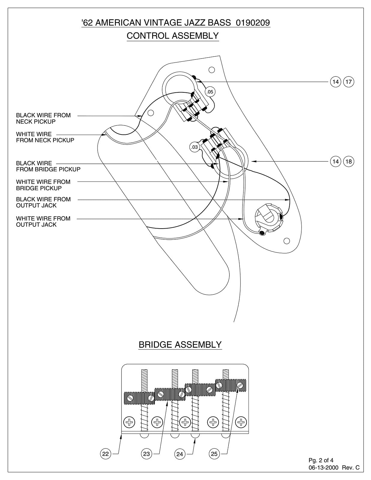 Fender Jazz Bass Dual 500K/250K Pot, 0019268049 – Angela