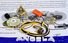 Load image into Gallery viewer, Angela Instruments Upgrade 4 Way Wiring Kit With CTS 450G Pots For Telecaster, #TL4WAYKIT
