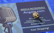 Load image into Gallery viewer, Generic Gold Strap Knob Button With Hanger Bolt For Gretsch, Single, #1xGGGSB

